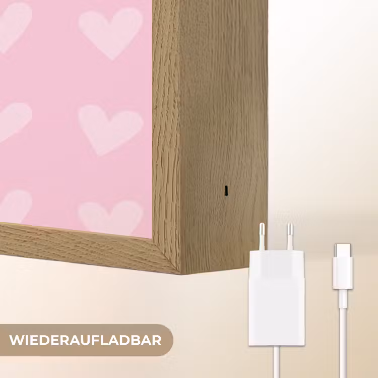Love - Quote - Moeder - Rood Light Box met batterij (Wandlamp) middel -USP_websiteoplaadbaarDE