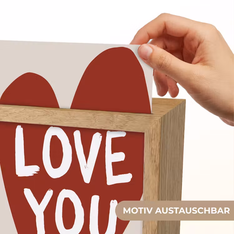 Loveyou - Hart - Rood Light Box met kabel (Wandlamp) klein -USP_websiteprintDE