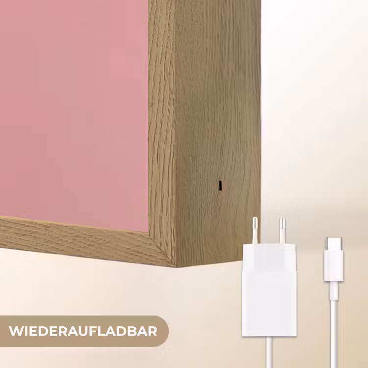 Leeuw - Pak - Geruit - Bril Light Box met batterij (Wandlamp) middel -USP_websiteoplaadbaarDE