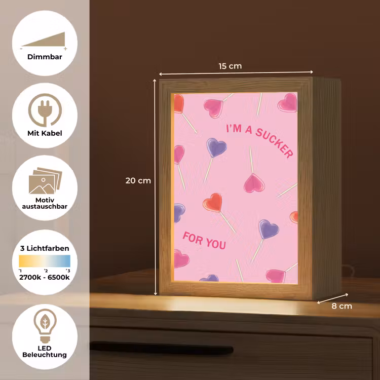 Lolly - Valentijn - Illustratie - Snoep Light Box met kabel (Wandlamp) klein -USP_websiteoverzichtDE