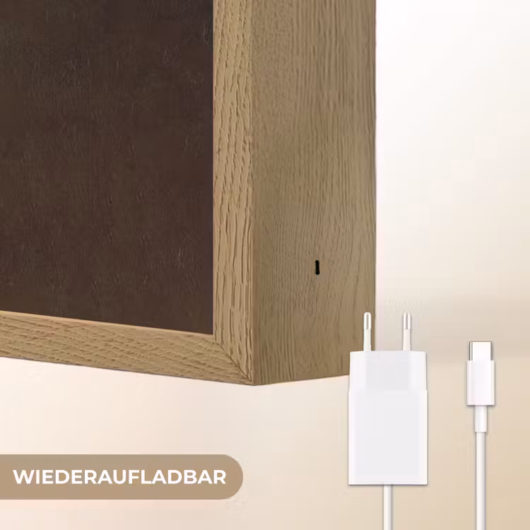 Meisje met de parel - Schilderij - Oude meesters - Vermeer Light Box met batterij (Wandlamp) middel -USP_websiteoplaadbaarDE