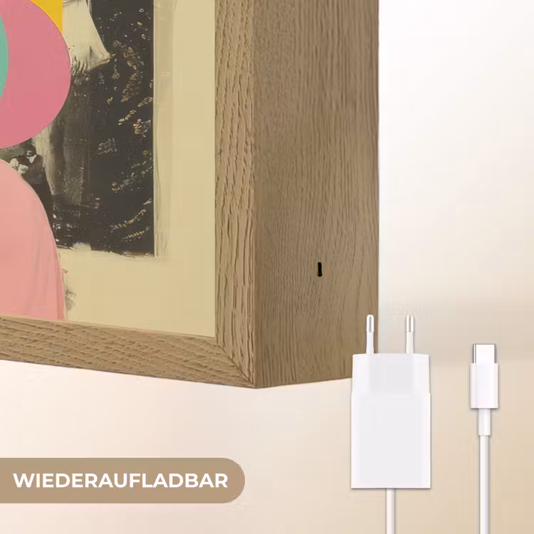 Meisje - Zonnebril - Kat - Retro Light Box met batterij (Wandlamp) middel -USP_websiteoplaadbaarDE