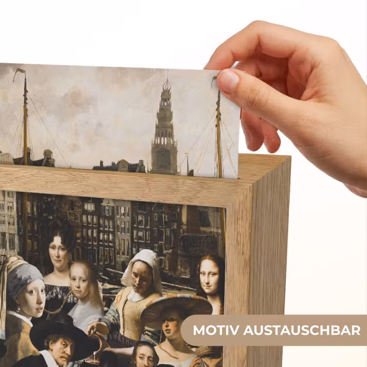 Schilderij - Oude Meesters - Collage Light Box met kabel (Wandlamp) klein -USP_websiteprintDE
