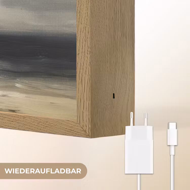 Zee - Rotsen - Storm Light Box met batterij (Wandlamp) middel -USP_websiteoplaadbaarDE