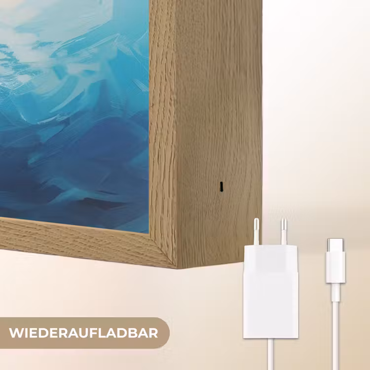 Zee - Vissen - Kleurrijk - Dynamisch Light Box met batterij (Wandlamp) middel -USP_websiteoplaadbaarDE
