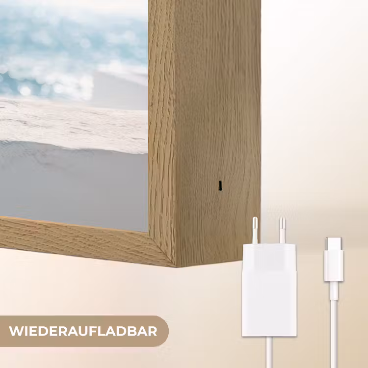 Zee - Koffiekopjes - Zomers Light Box met batterij (Wandlamp) middel -USP_websiteoplaadbaarDE