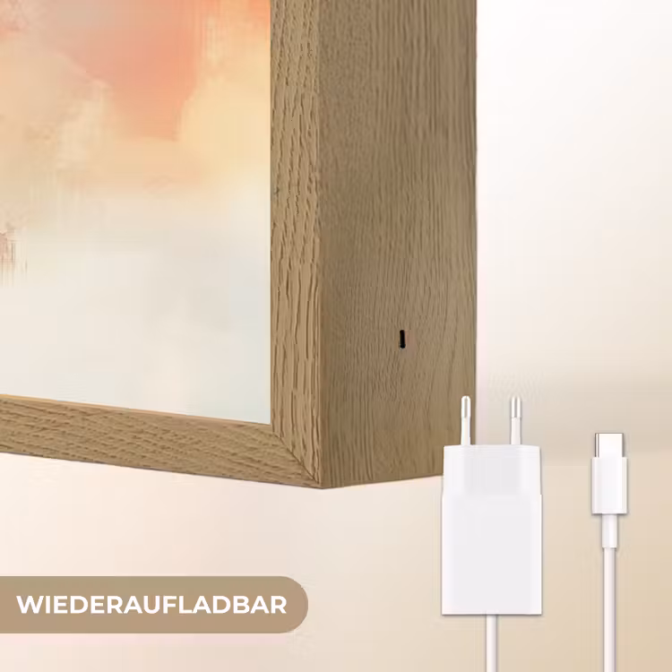Moskee - Kleurrijke wolken - Arabisch - Ramadan - Islamitische Light Box met batterij (Wandlamp) middel -USP_websiteoplaadbaarDE