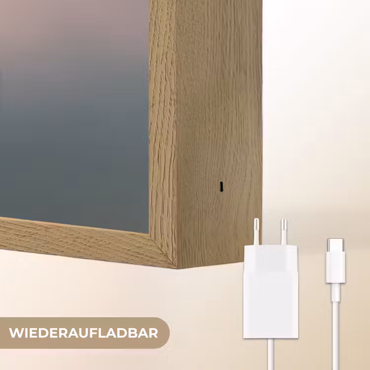 Moskee - Minaretten - mist - Islamitisch Light Box met batterij (Wandlamp) middel -USP_websiteoplaadbaarDE