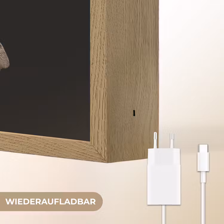 Mot - Bladachtig - Grijs Light Box met batterij (Wandlamp) middel -USP_websiteoplaadbaarDE