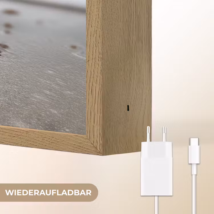 Schelp - Strand - Blauw - Zee Light Box met batterij (Wandlamp) middel -USP_websiteoplaadbaarDE