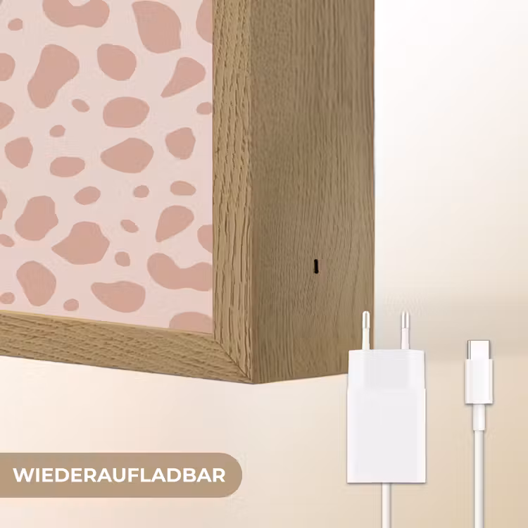 Nude - Luipaard - Tinten Light Box met batterij (Wandlamp) middel 907 -USP_websiteoplaadbaarDE