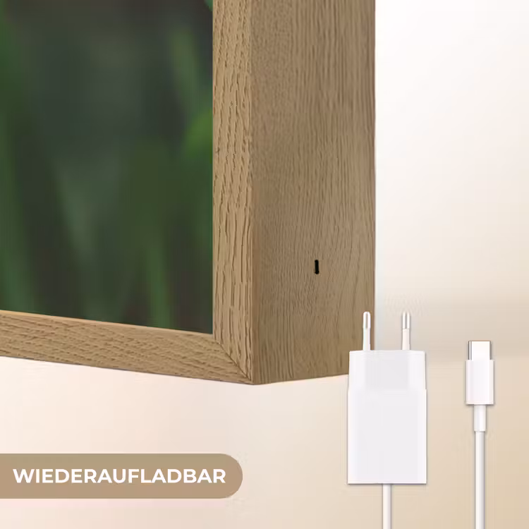 Narcis - Bloem - Wit - Grassprieten Light Box met batterij (Wandlamp) middel -USP_websiteoplaadbaarDE
