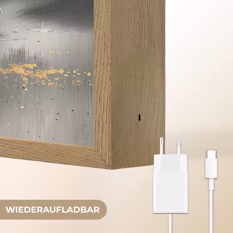 Natuur - Abstract - Landschap - Modern Light Box met batterij (Wandlamp) middel -USP_websiteoplaadbaarDE