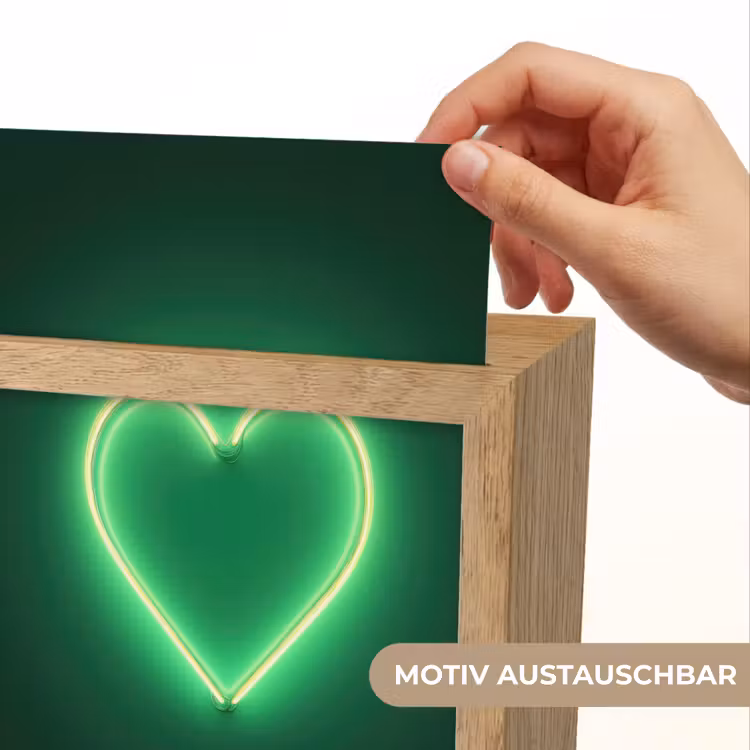 Neon - Groen - Licht Light Box met kabel (Wandlamp) klein -USP_websiteprintDE