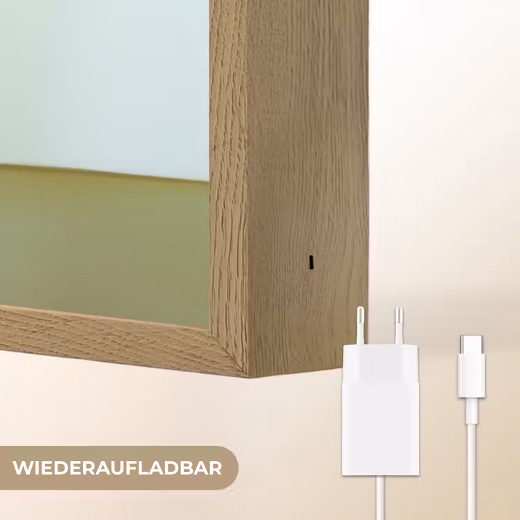 Fruit - Disco - Art - Glitter Light Box met batterij (Wandlamp) middel -USP_websiteoplaadbaarDE