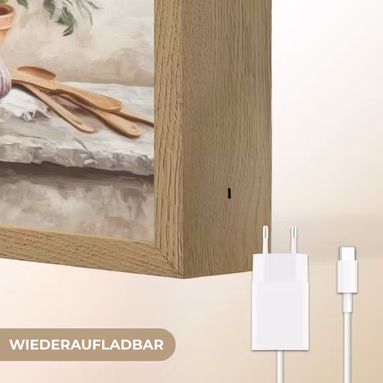 Fruit - Kruiden - Landelijk Light Box met batterij (Wandlamp) middel -USP_websiteoplaadbaarDE