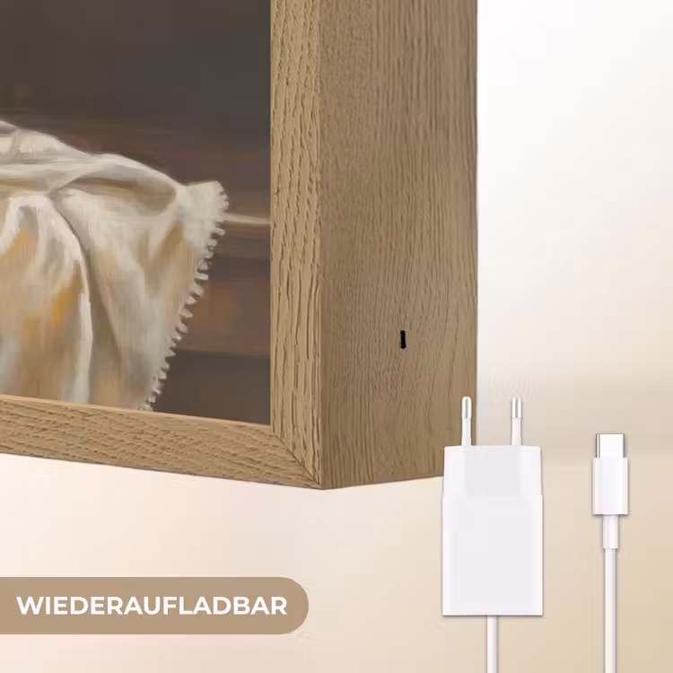 Fruit - Stilleven - Wijn - Kaars Light Box met batterij (Wandlamp) middel -USP_websiteoplaadbaarDE
