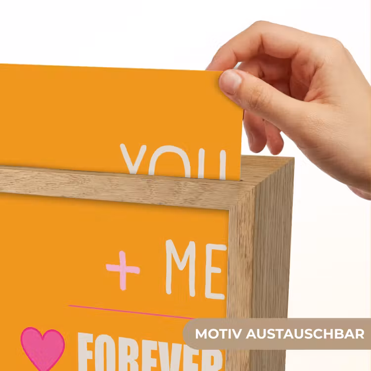 Oranje - Love - Valentijn Light Box met kabel (Wandlamp) klein -USP_websiteprintDE