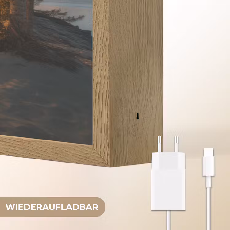 Palmbomen - Hangmat - Strand - Zonsondergang Light Box met batterij (Wandlamp) middel -USP_websiteoplaadbaarDE