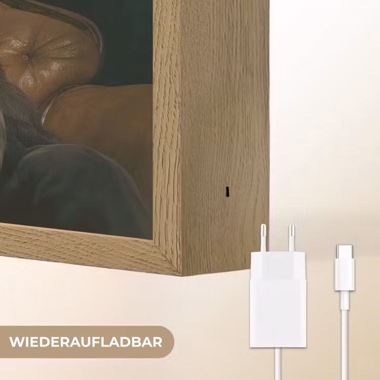 Panda - Hoed - Bril - Pak Light Box met batterij (Wandlamp) middel -USP_websiteoplaadbaarDE