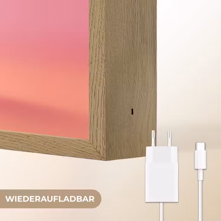 Peper - Disco - Rood - Glitter Light Box met batterij (Wandlamp) middel -USP_websiteoplaadbaarDE