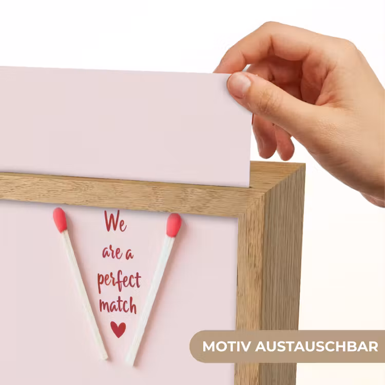 Perfect - Minimalistisch - Valentijn Light Box met kabel (Wandlamp) klein -USP_websiteprintDE