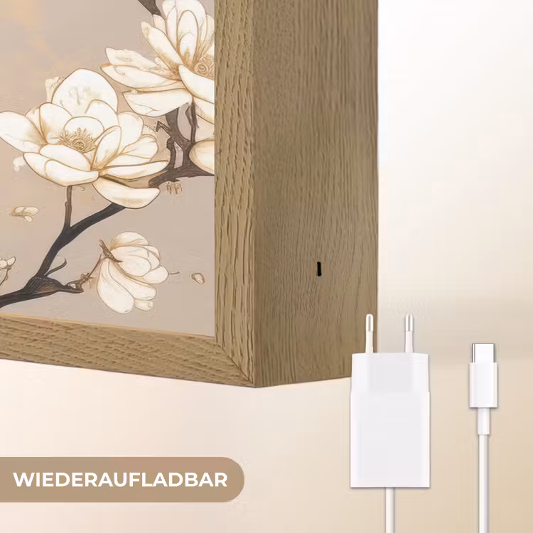 Pauw - Tak - Bloemen Light Box met batterij (Wandlamp) middel -USP_websiteoplaadbaarDE