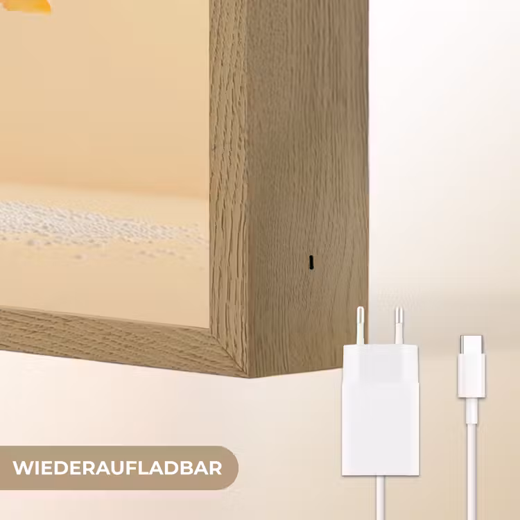 Peach - Eten - Taart - Oranje Light Box met batterij (Wandlamp) middel -USP_websiteoplaadbaarDE