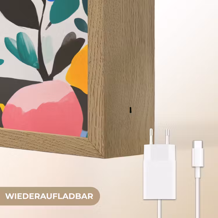 Stippen - Vormen - Modern - Kleuren Light Box met batterij (Wandlamp) middel -USP_websiteoplaadbaarDE