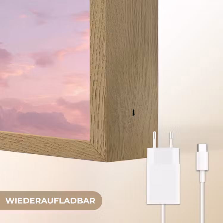 Kwallen - Roze - Wolken Light Box met batterij (Wandlamp) middel -USP_websiteoplaadbaarDE