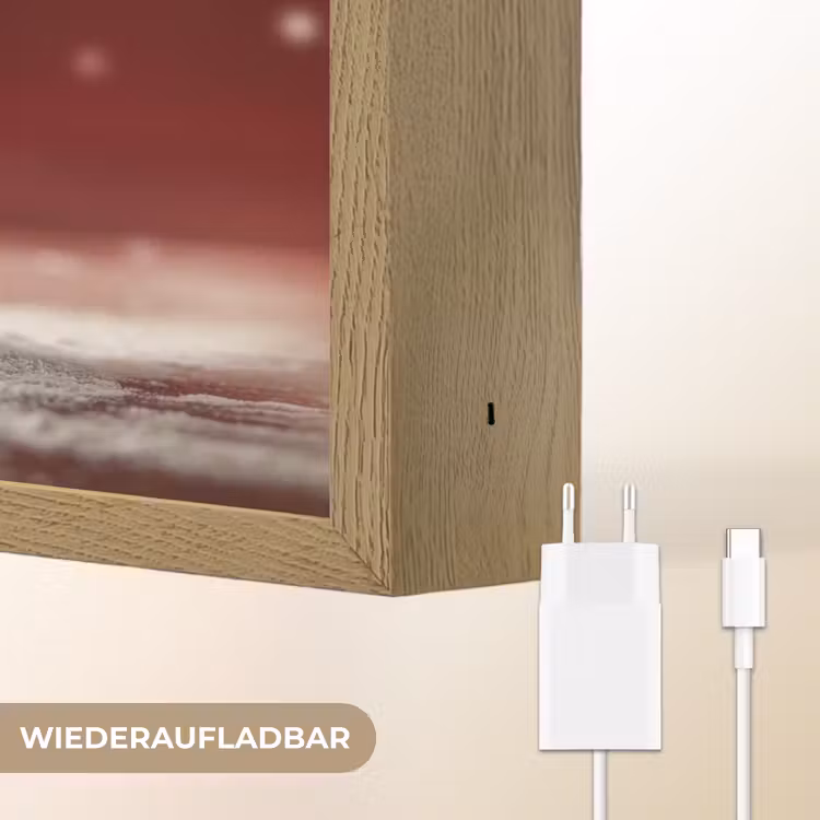 Rode - Velvet - Taart - Eten Light Box met batterij (Wandlamp) middel -USP_websiteoplaadbaarDE