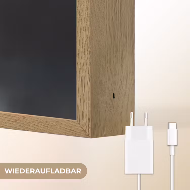 Roeiboot - Mistig - Bergen - Vogels Light Box met batterij (Wandlamp) middel -USP_websiteoplaadbaarDE