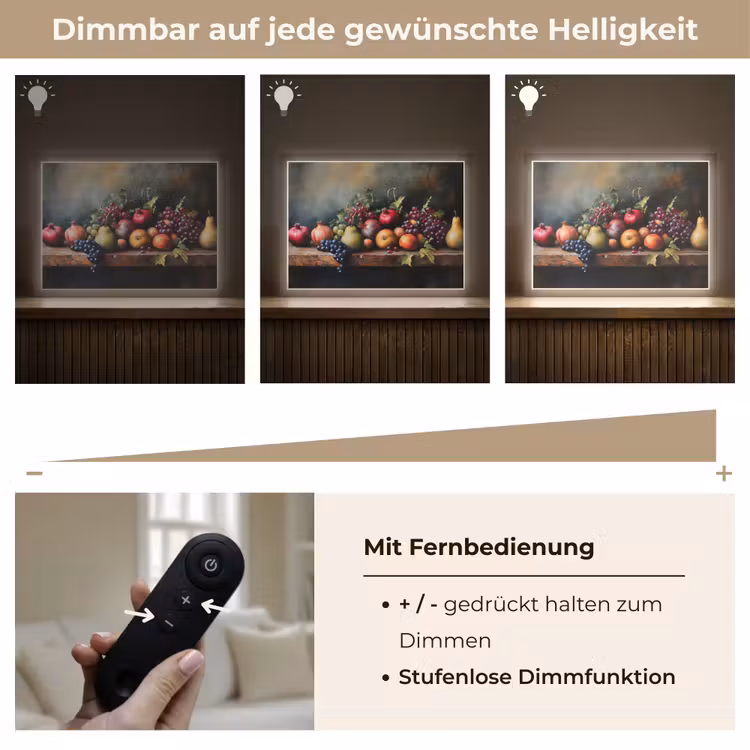 Rustiek - Stilleven - Fruit Light Box met batterij (Wandlamp) middel -USP_dimbaarDE