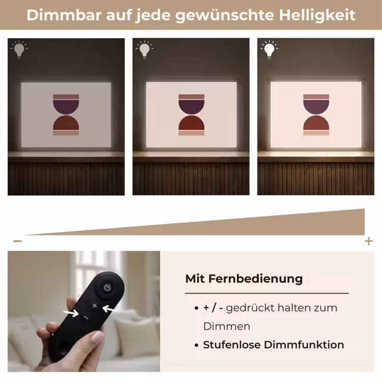 Zandloper - Symmetrisch - Rood - Paars Light Box met batterij (Wandlamp) middel -USP_dimbaarDE