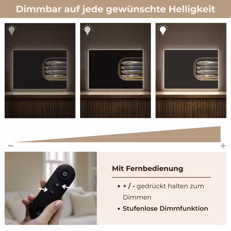 Sardines - Blik - Zwart - Vissen Light Box met batterij (Wandlamp) middel -USP_dimbaarDE