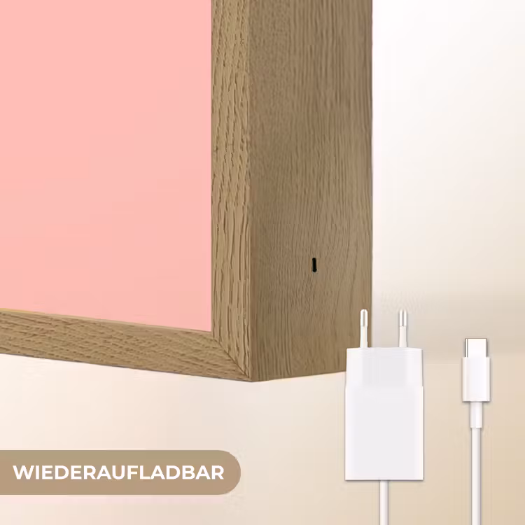 Doosje - Bonbons - Liefdevolle - Tekst Light Box met batterij (Wandlamp) middel -USP_websiteoplaadbaarDE
