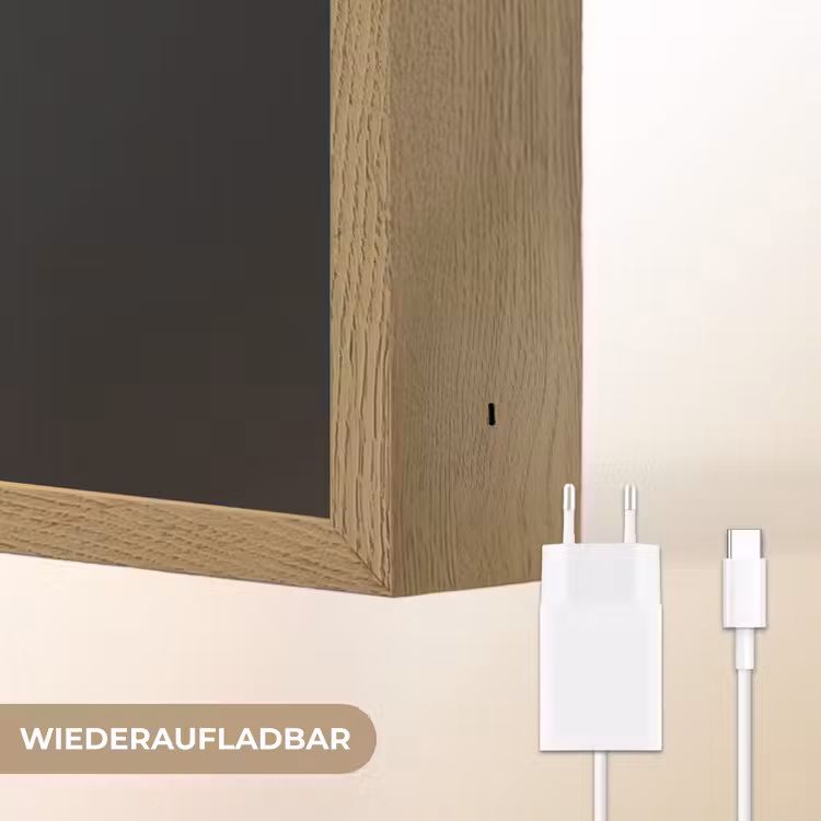 Schaap - Wol - Kok Light Box met batterij (Wandlamp) middel -USP_websiteoplaadbaarDE