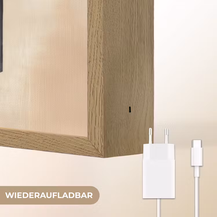 Boog - Strepen - Minimalistisch - Zwart Light Box met batterij (Wandlamp) middel -USP_websiteoplaadbaarDE