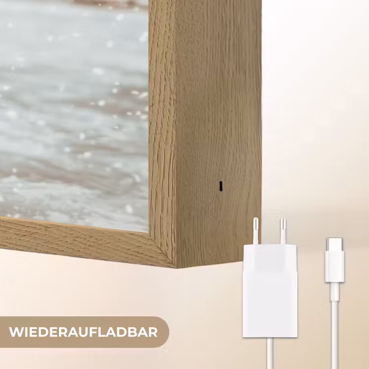 Schaatsen - IJs - Winter - Sneeuw Light Box met batterij (Wandlamp) middel -USP_websiteoplaadbaarDE