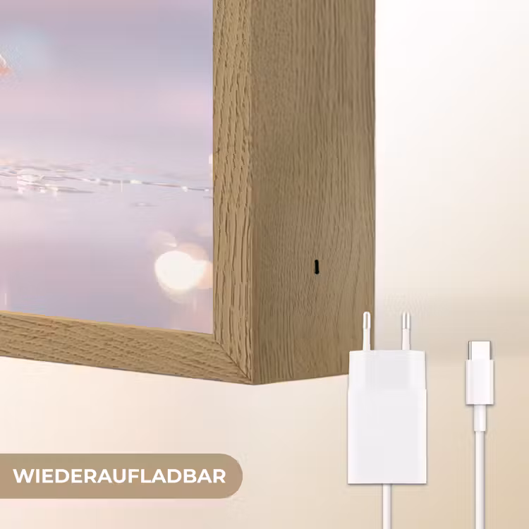 Slak - Disco - Mozaïek - Blauw Light Box met batterij (Wandlamp) middel -USP_websiteoplaadbaarDE