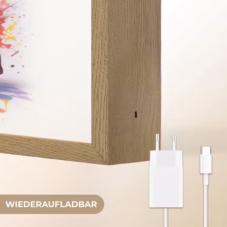 Schoenen - Graffiti - Wit - Kleuren Light Box met batterij (Wandlamp) middel -USP_websiteoplaadbaarDE