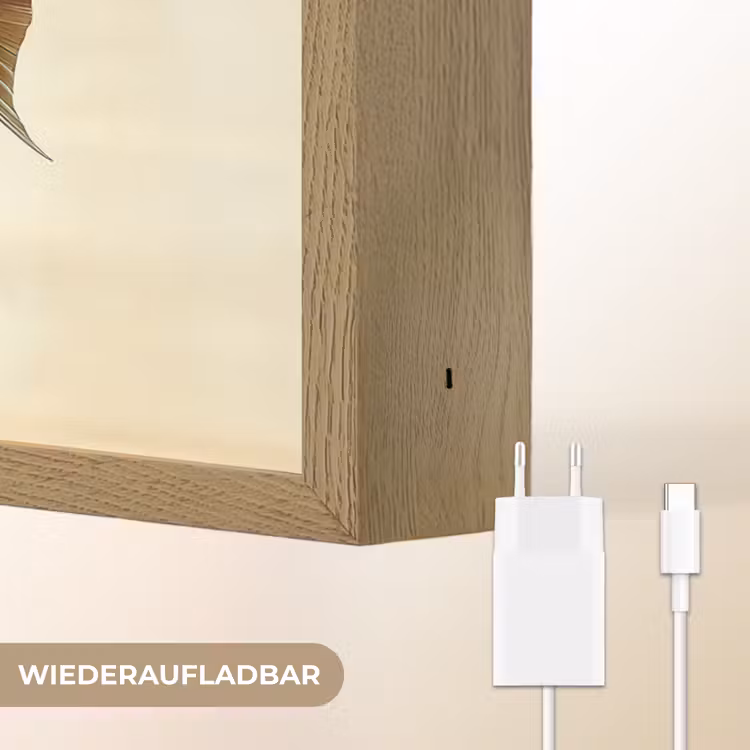 Schubben - Vis - Mint - Minimalistisch Light Box met batterij (Wandlamp) middel -USP_websiteoplaadbaarDE