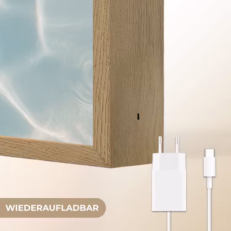 Zeesterren - Golvend water - Rustgevend Light Box met batterij (Wandlamp) middel -USP_websiteoplaadbaarDE
