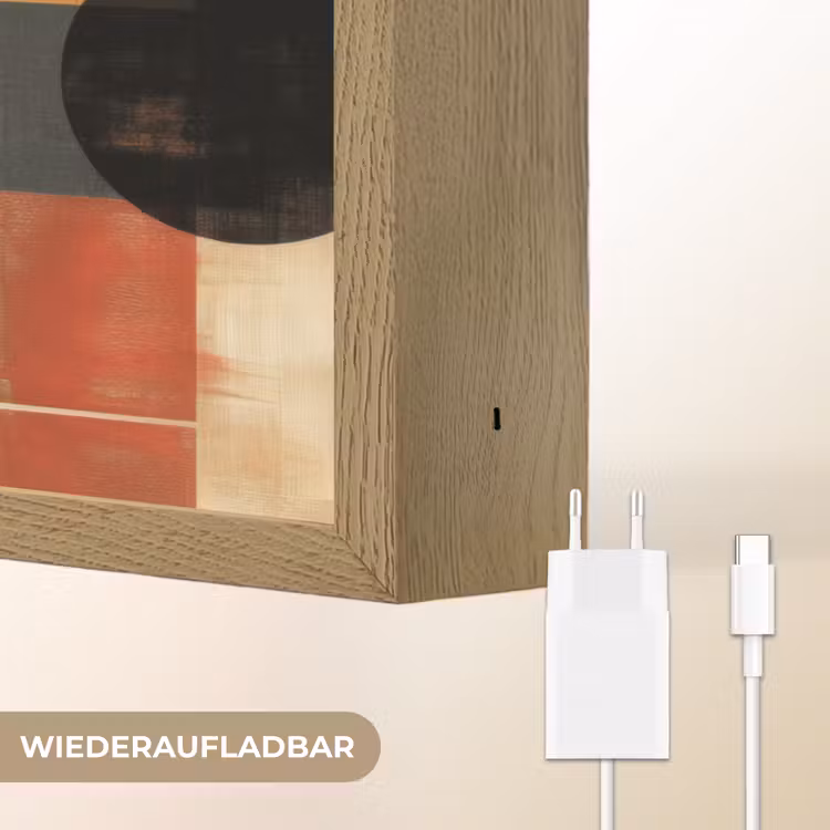 Zijaanzicht - Vrouw - Vormen Light Box met batterij (Wandlamp) middel -USP_websiteoplaadbaarDE