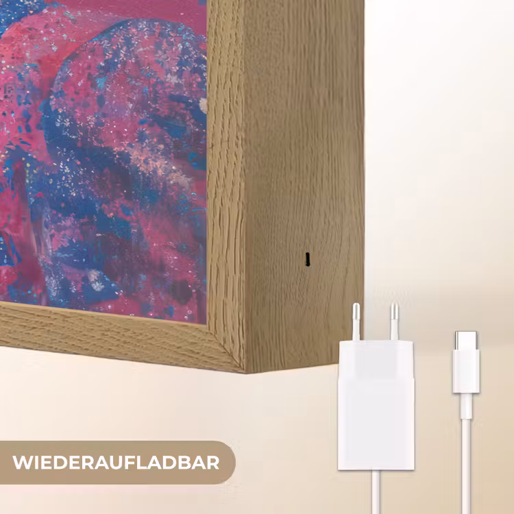 Zingende man - Glitterjas - Microfoon Light Box met batterij (Wandlamp) middel -USP_websiteoplaadbaarDE