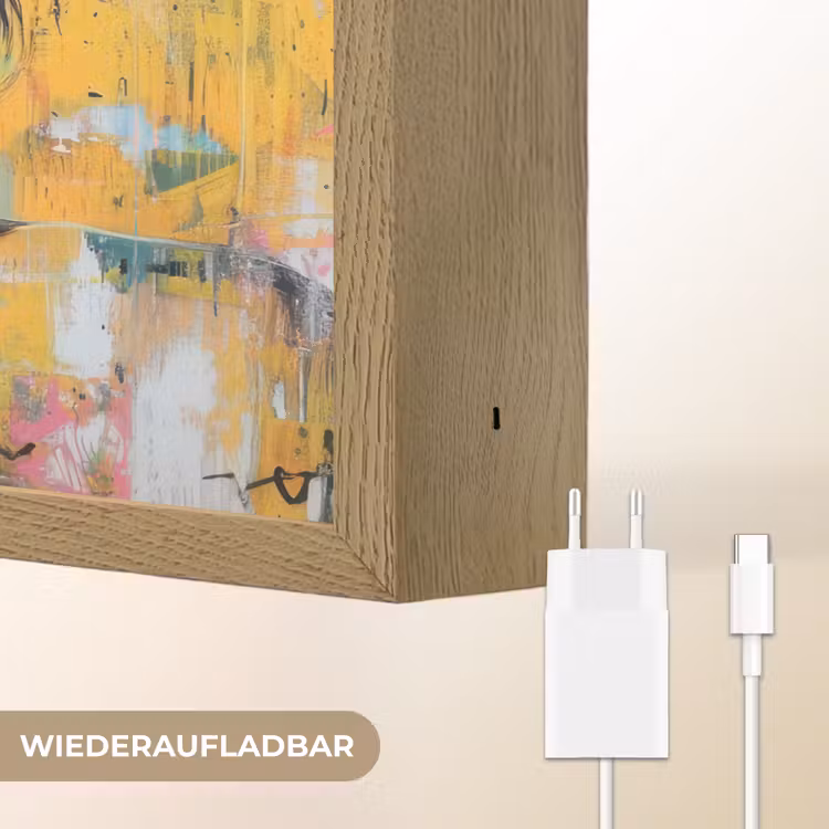 Zonnebril - Vrouw - Kleurrijk - Verfspetters Light Box met batterij (Wandlamp) middel -USP_websiteoplaadbaarDE