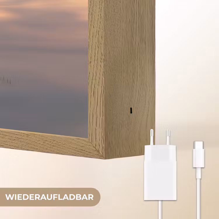 Zonsondergang - Moskee - Wolken - Islamitisch Light Box met batterij (Wandlamp) middel -USP_websiteoplaadbaarDE