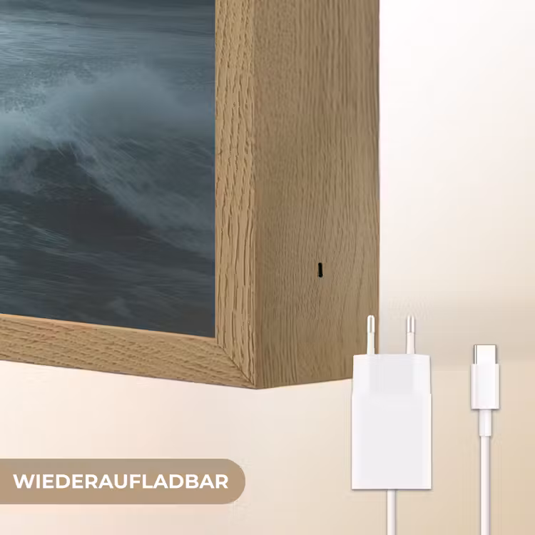 Steiger - Storm - Golven Light Box met batterij (Wandlamp) middel -USP_websiteoplaadbaarDE