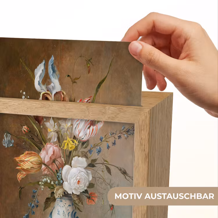 Bloemstilleven - Balthasar van der Ast - Oude Meesters Light Box met kabel (Wandlamp) klein -USP_websiteprintDE
