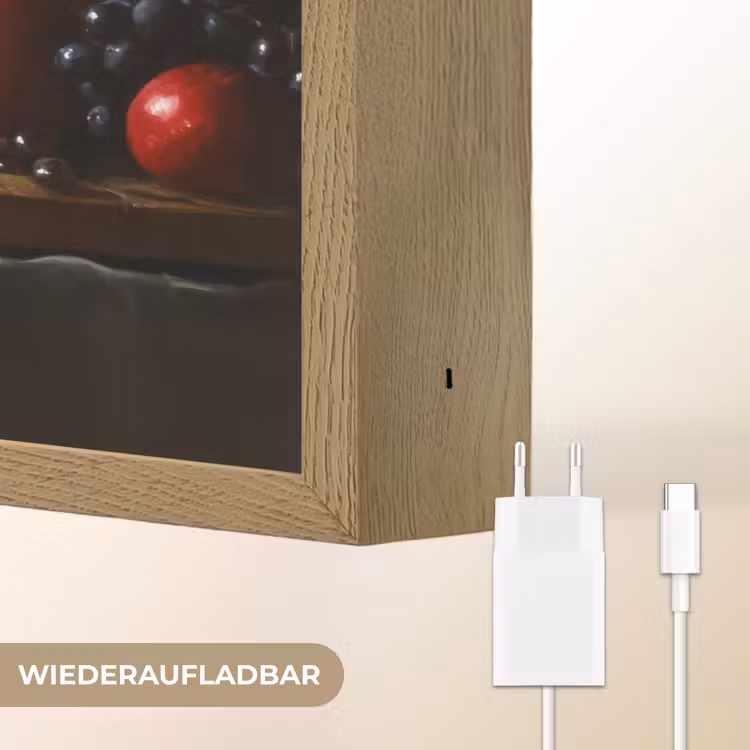 Stilleven - Vintage - Borrelplank Light Box met batterij (Wandlamp) middel -USP_websiteoplaadbaarDE